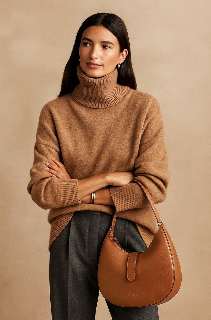 Women's relaxed cashmere-blend sweater - product photo 5