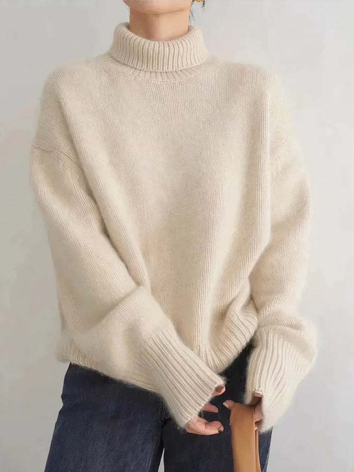 Women's cashmere-blend turtleneck - product photo 3