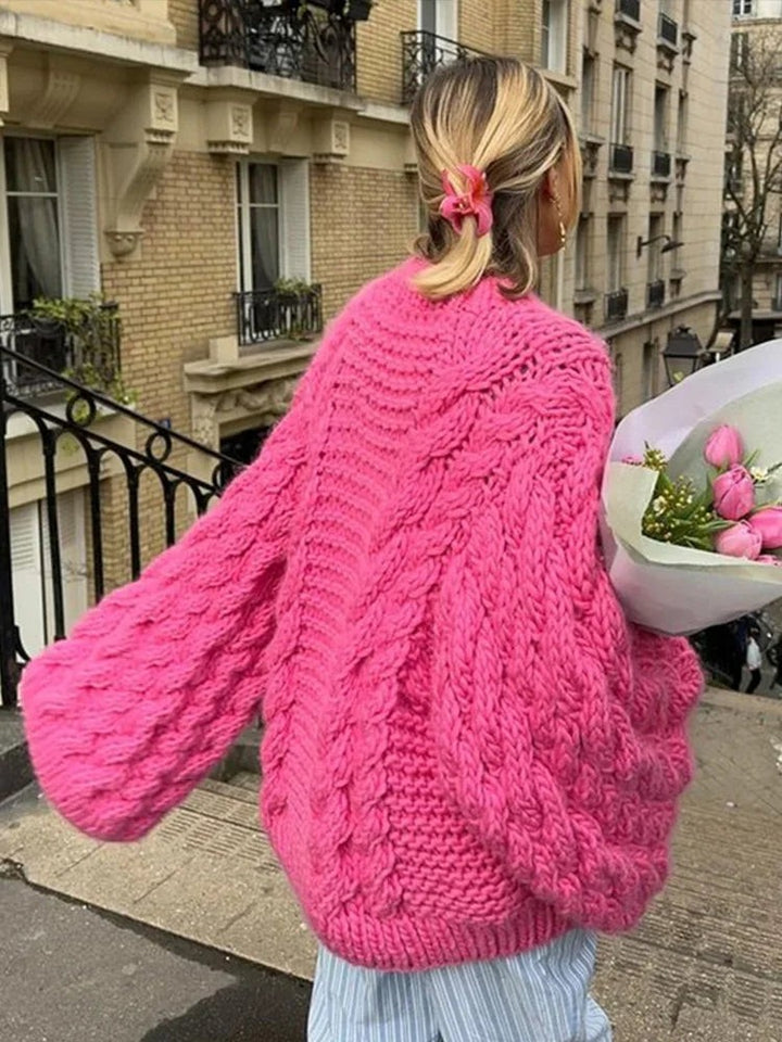 Women's chunky knit sweater - product photo 4