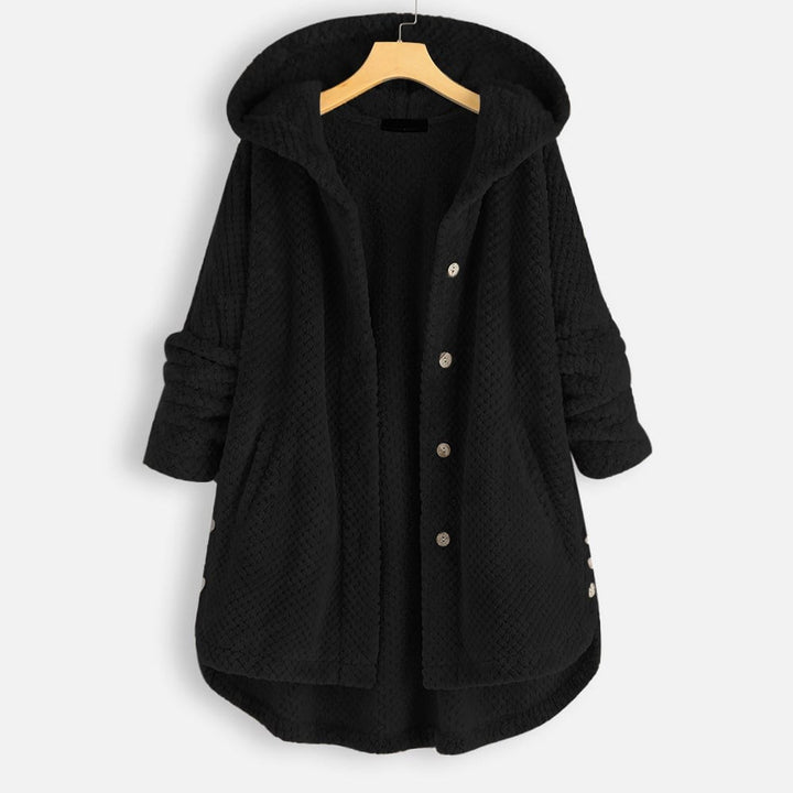 Women's fleece jacket with a reversible hood - product photo 7