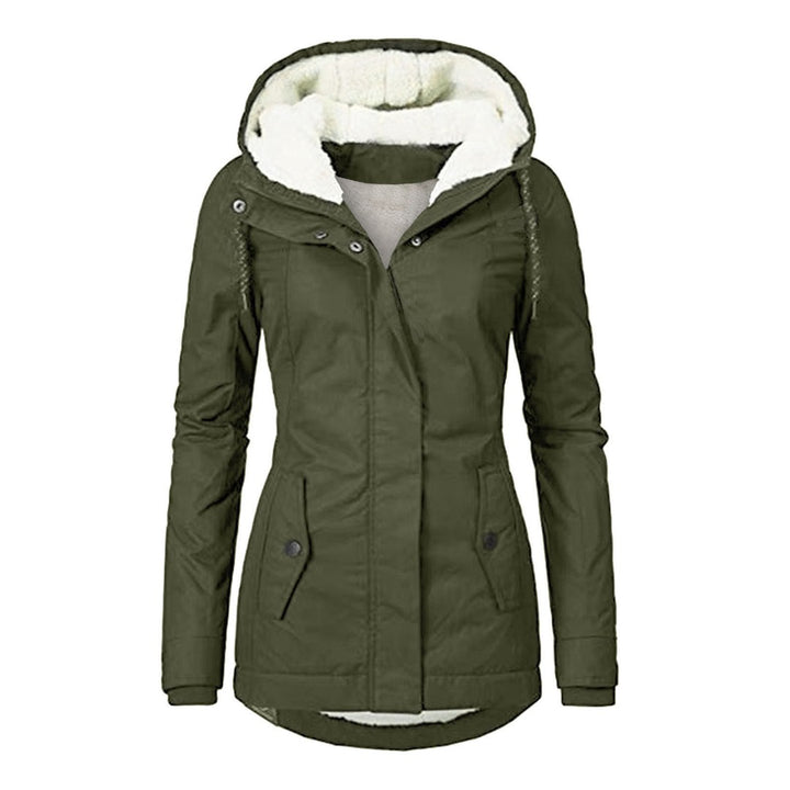 Women's fleece-lined hooded jacket - product photo 5