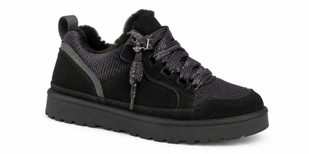 Fleece-lined platform sneaker with a lug sole - product photo 15