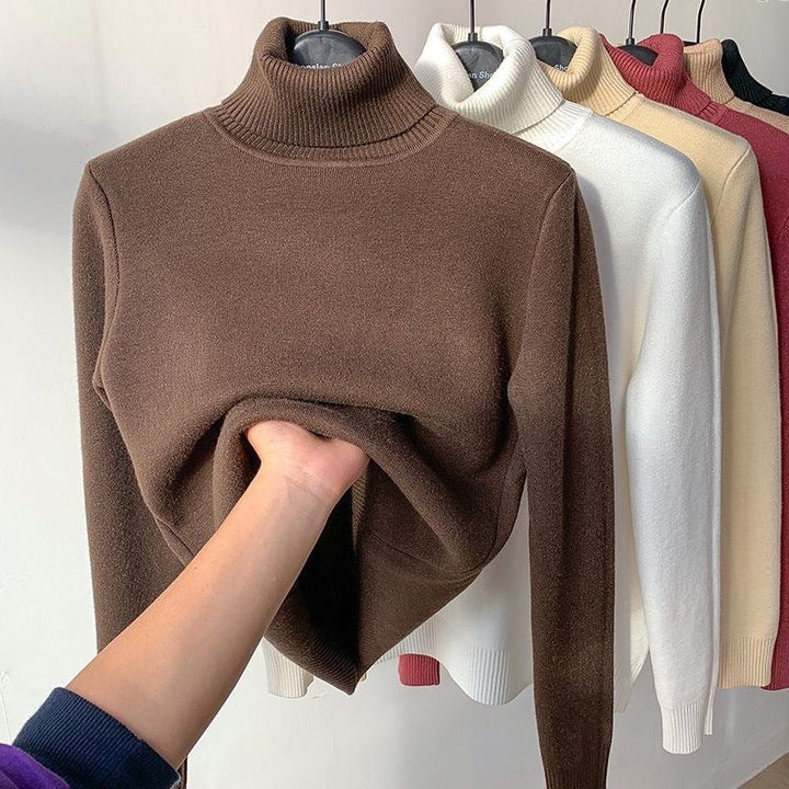 Women's fleece-lined turtleneck - product photo 2