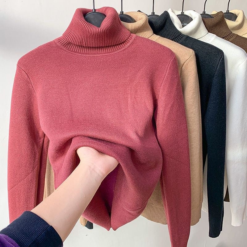 Women's fleece-lined turtleneck - product photo 5