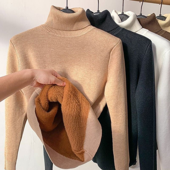Women's fleece-lined turtleneck - product photo 7