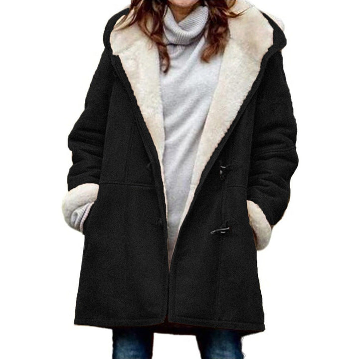 Women's hooded duffle coat - product photo 4