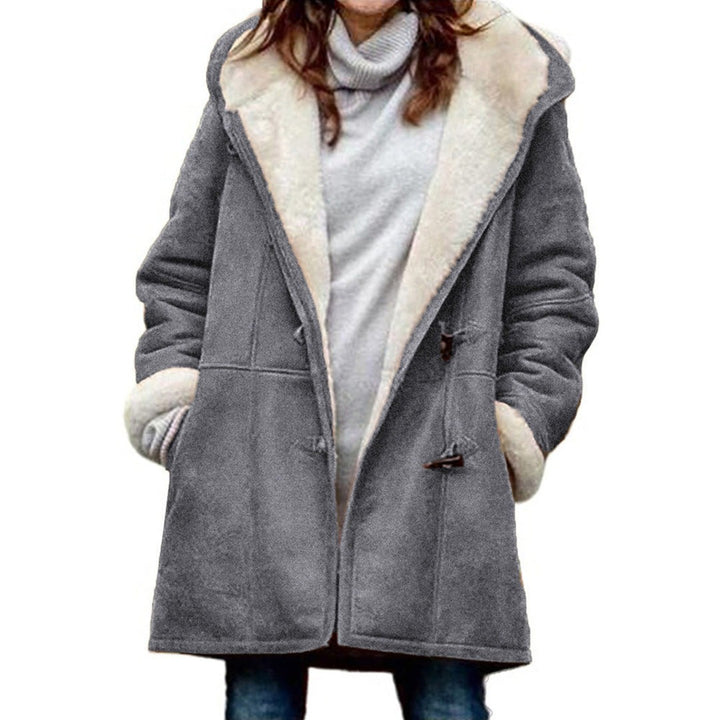 Women's hooded duffle coat - product photo 6