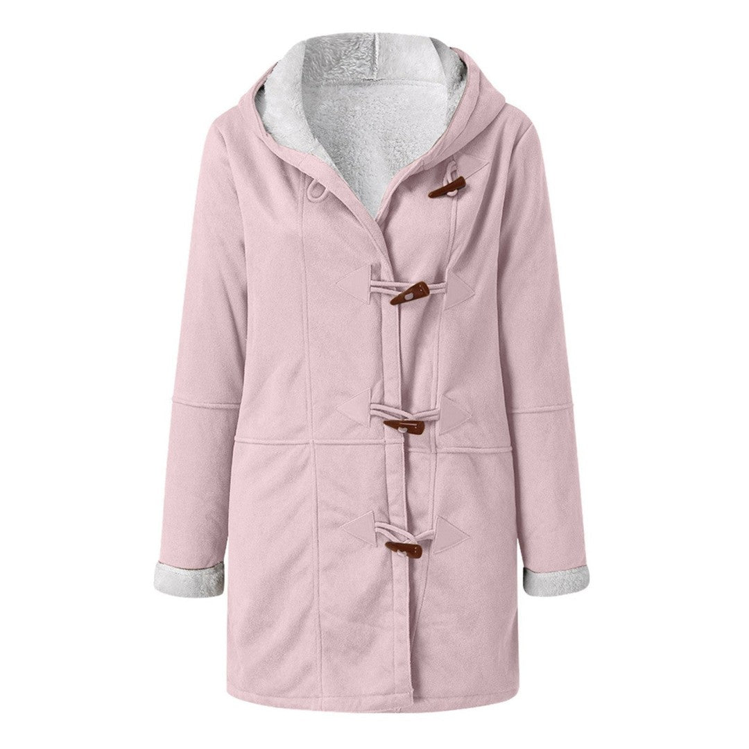 Women's hooded duffle coat - product photo 8