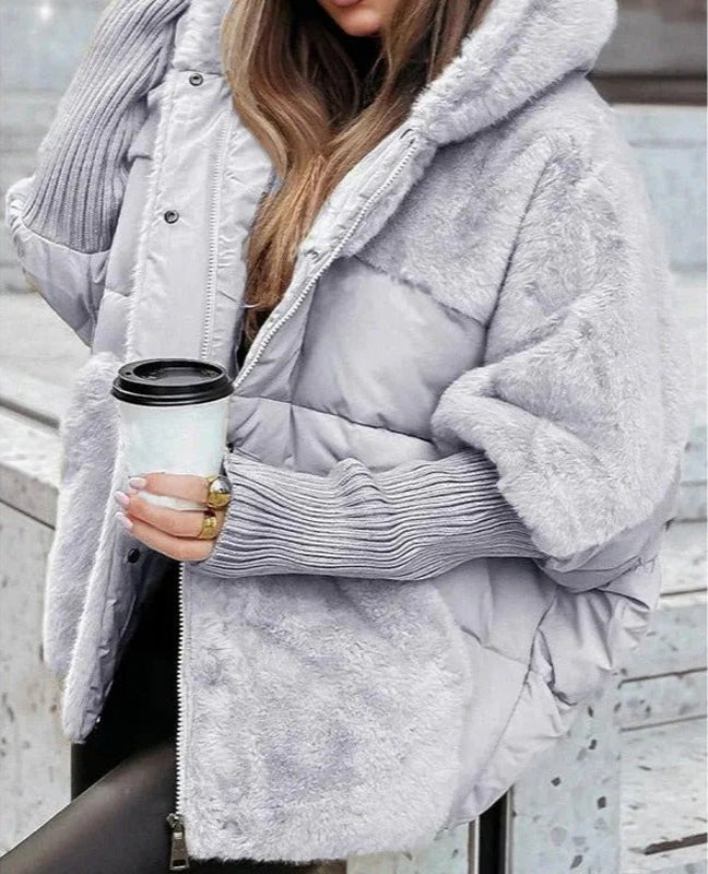 Women's hooded insulated jacket - product photo 2