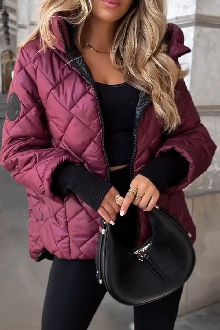 Women's hooded zip jacket - product photo 3