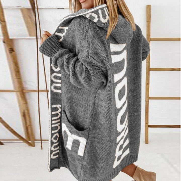 Women's knit cardigan - product photo 5