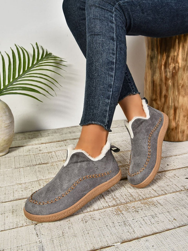 Women's lined slip-on slippers - product photo 2