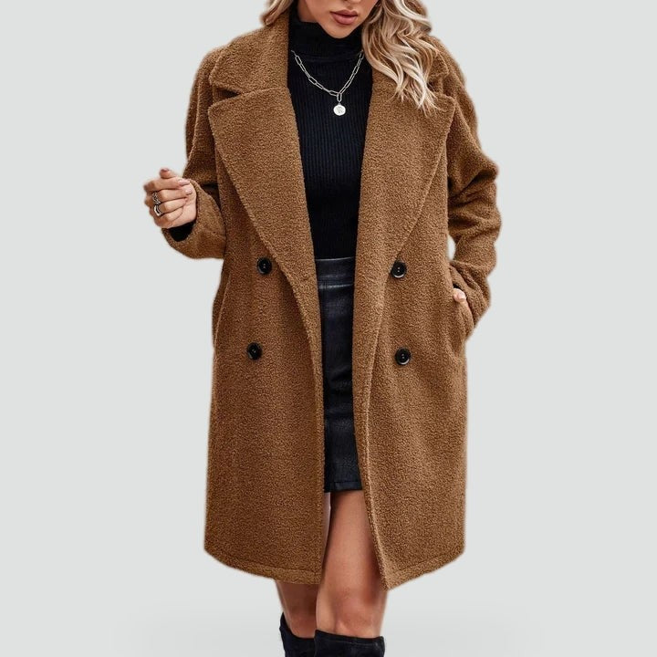 Women's mid-length winter coat - product photo 1