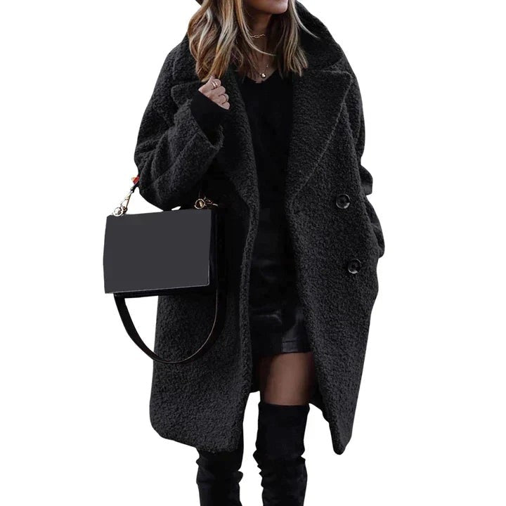 Women's mid-length winter coat - product photo 2