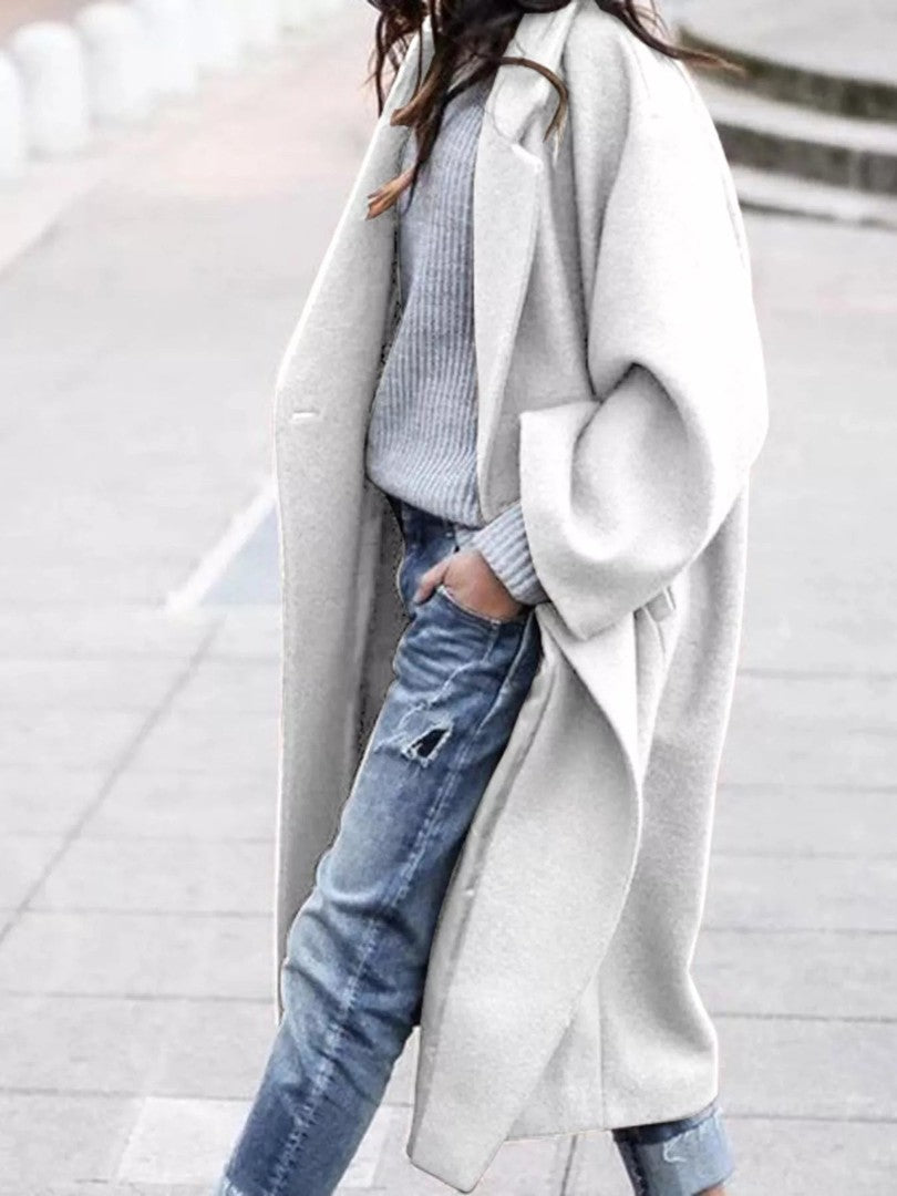 Women's oversized long winter coat - product photo 11