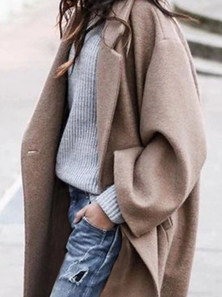 Women's oversized long winter coat - product photo 2