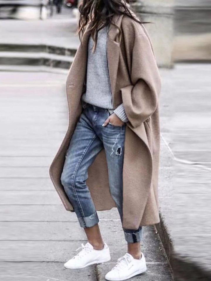 Women's oversized long winter coat - product photo 3