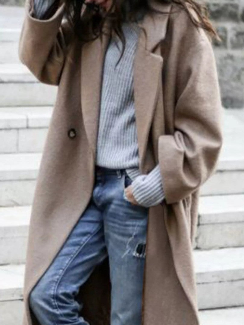 Women's oversized long winter coat - product photo 4