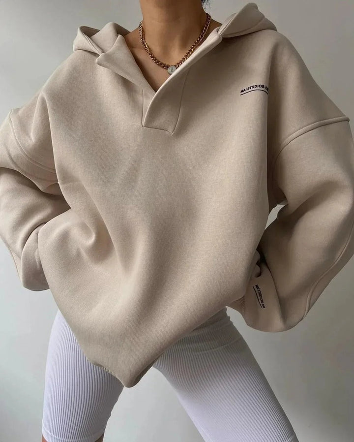Women's oversized pullover hoodie - product photo 10