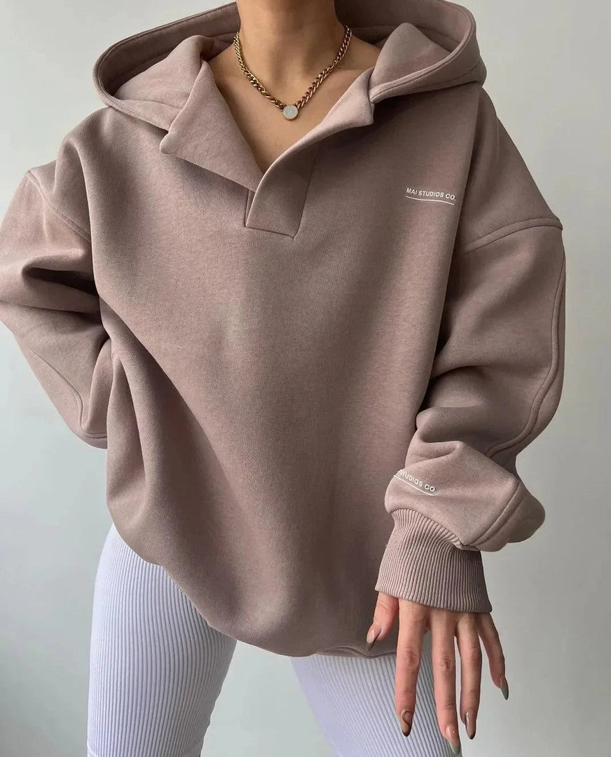 Women's oversized pullover hoodie - product photo 11