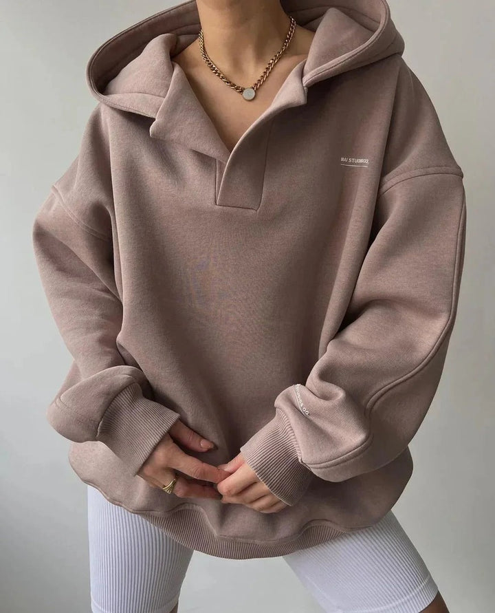Women's oversized pullover hoodie - product photo 3
