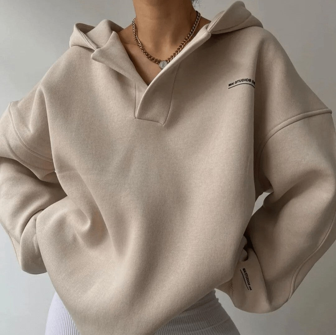 Women's oversized pullover hoodie - product photo 6