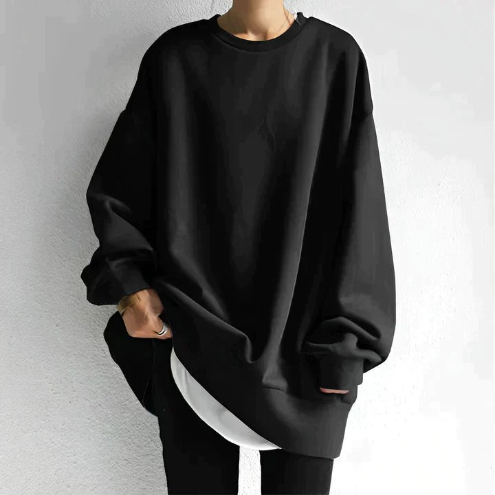 Women's oversized tunic sweater - product photo 1