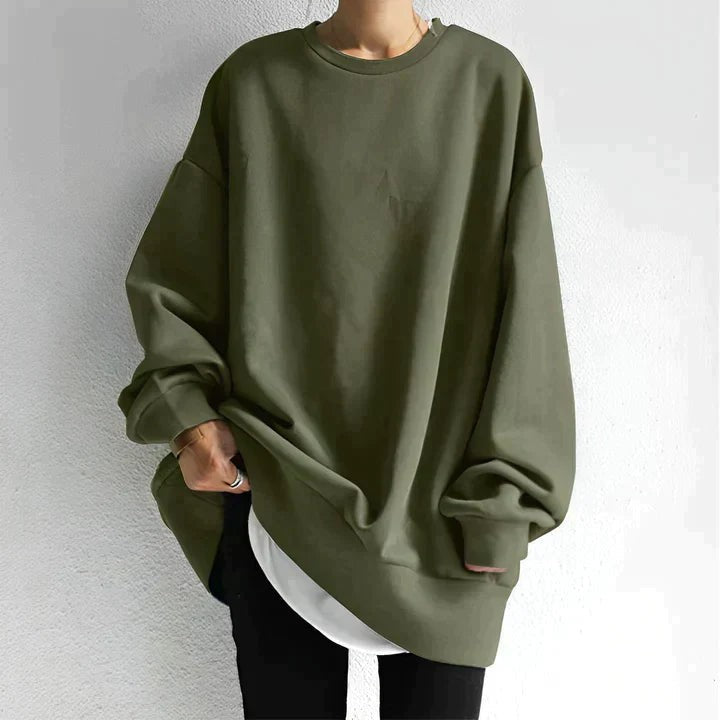 Women's oversized tunic sweater - product photo 3