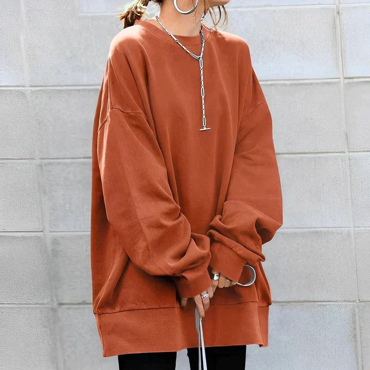 Women's oversized tunic sweater - product photo 4