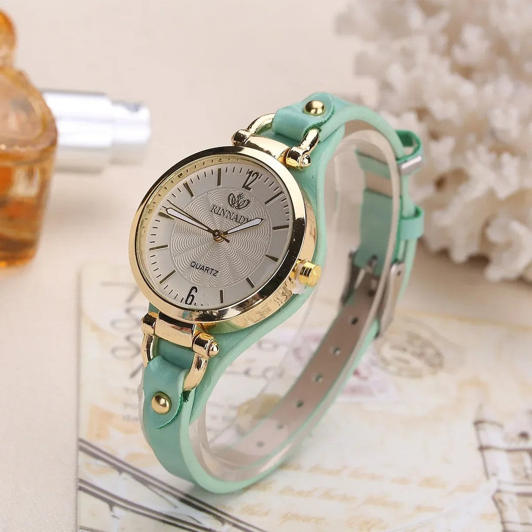 Women's quartz watch with an engraved dial - product photo 4