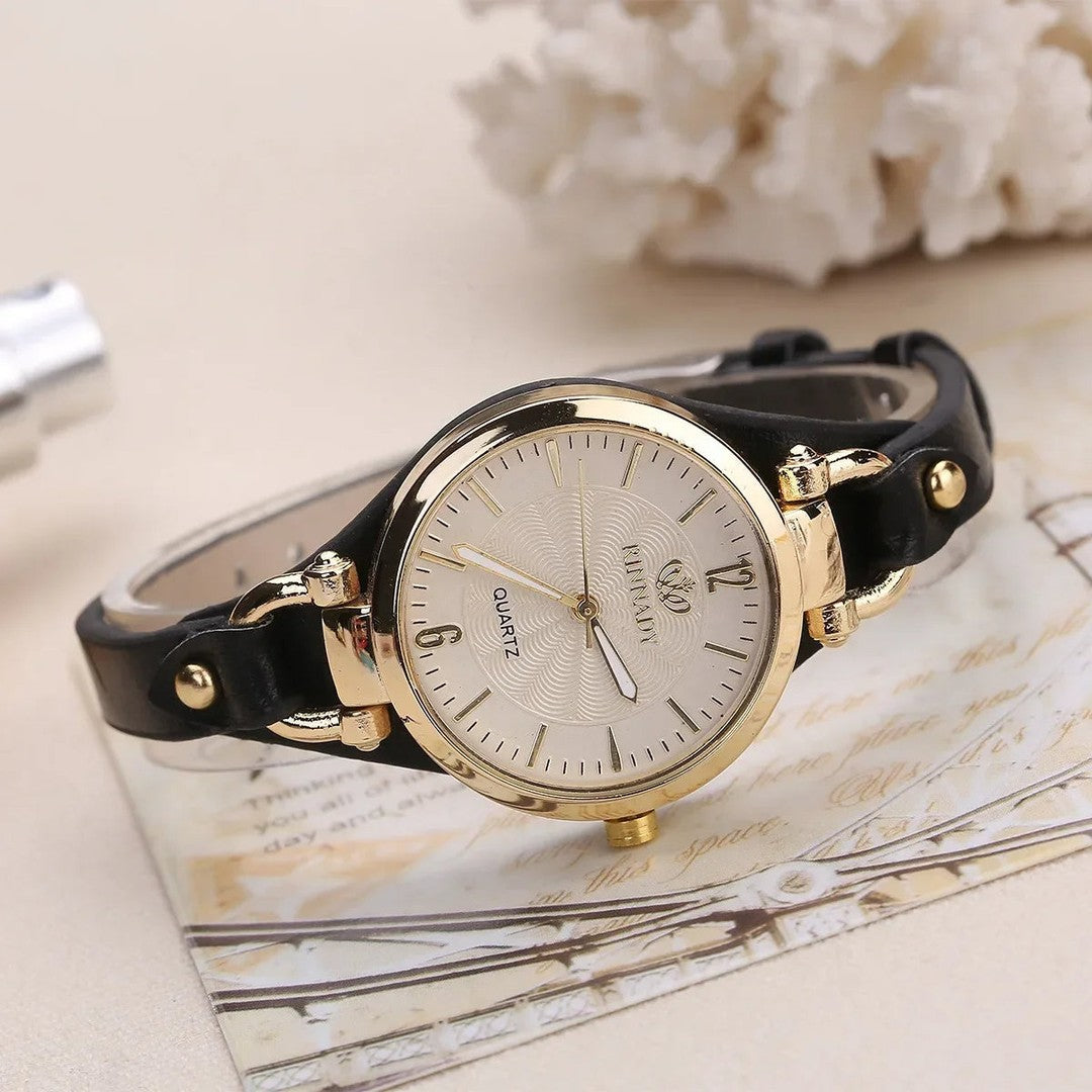 Women's quartz watch with an engraved dial - product photo 7