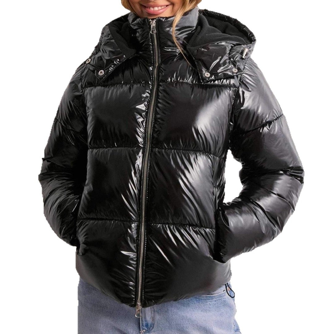 Women's quilted jacket with an adjustable hood - product photo 5