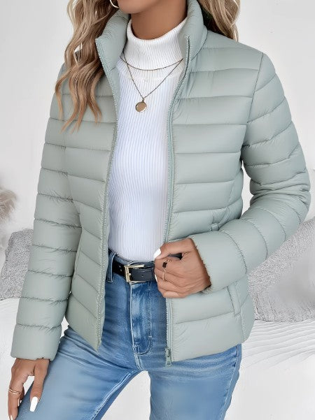 Women's slim-fit quilted jacket - product photo 1