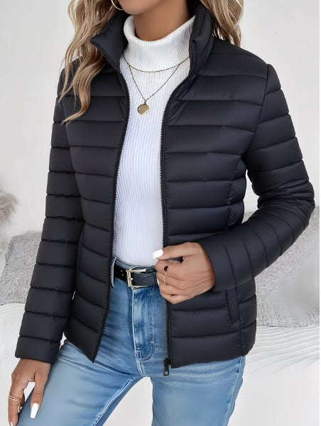 Women's slim-fit quilted jacket - product photo 2