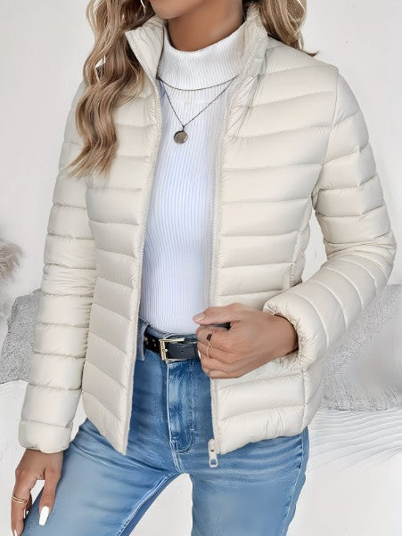 Women's slim-fit quilted jacket - product photo 4