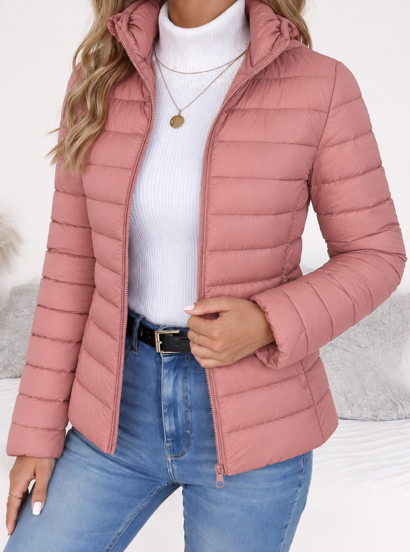 Women's slim-fit quilted jacket - product photo 6