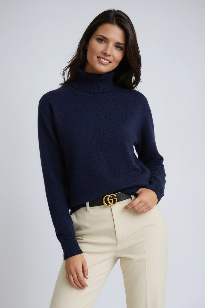 Women's soft knit turtleneck - product photo 2