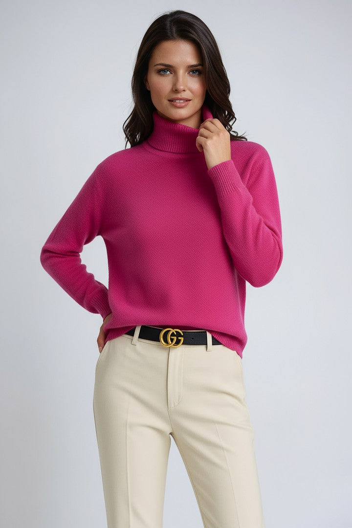 Women's soft knit turtleneck - product photo 4