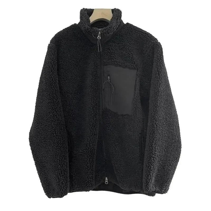 Women's teddy jacket with a high collar - product photo 11