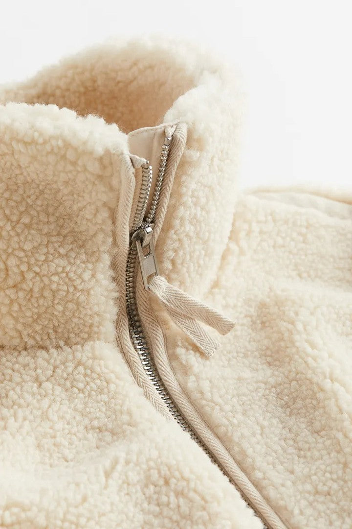 Women's teddy zip-up jacket - product photo 2