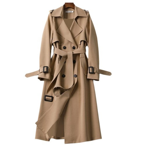 Women's belted trench coat - product photo 1