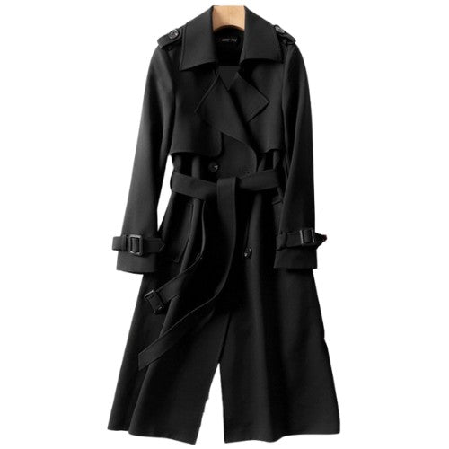 Women's belted trench coat - product photo 5