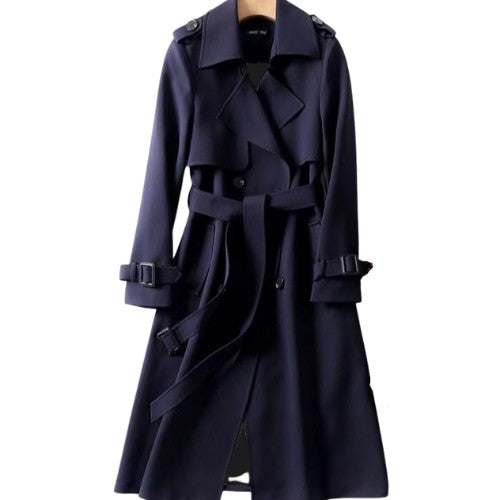 Women's belted trench coat - product photo 6