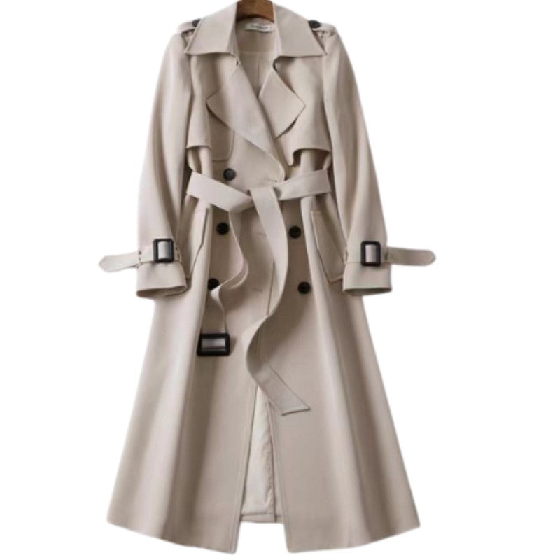 Women's belted trench coat - product photo 7