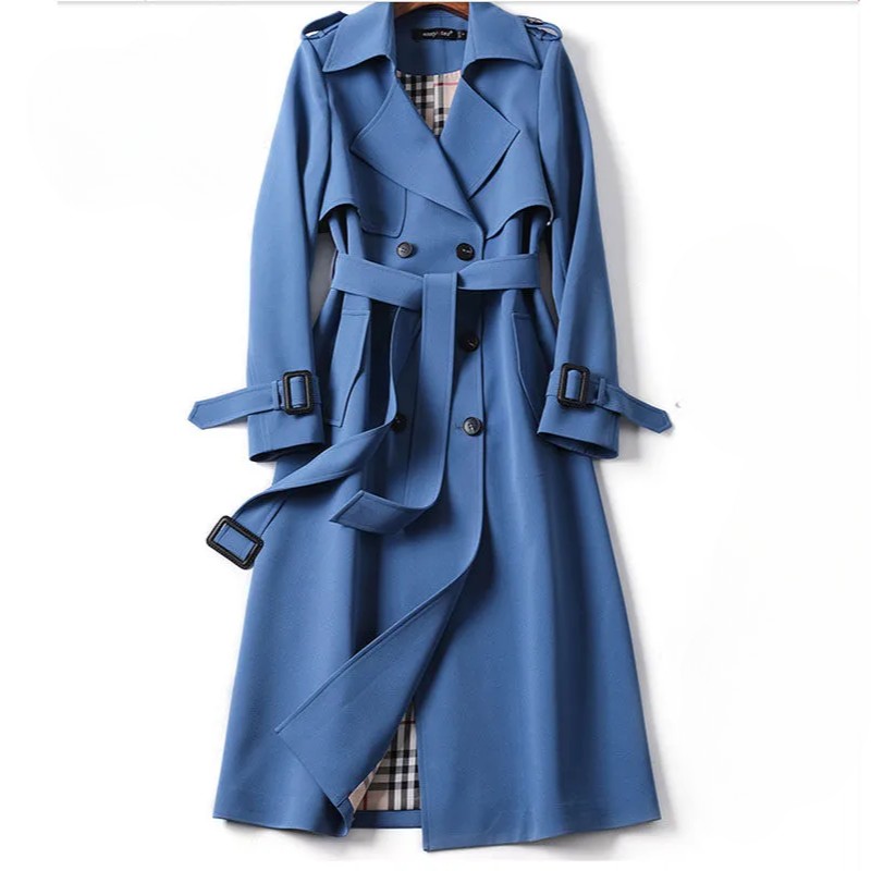 Women's belted trench coat - product photo 8