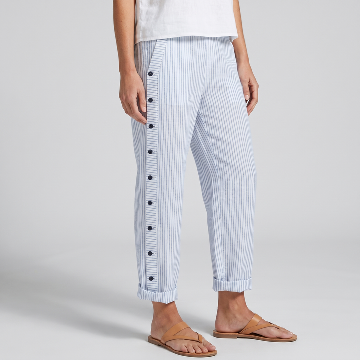 Daphne | Tailored Striped Panel Trousers For Women