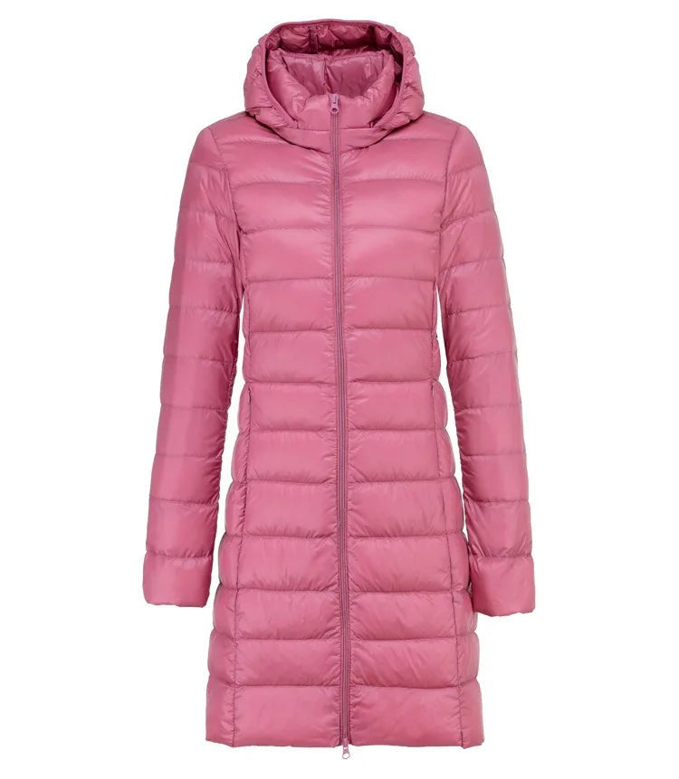 Women's ultralight long jacket - product photo 6