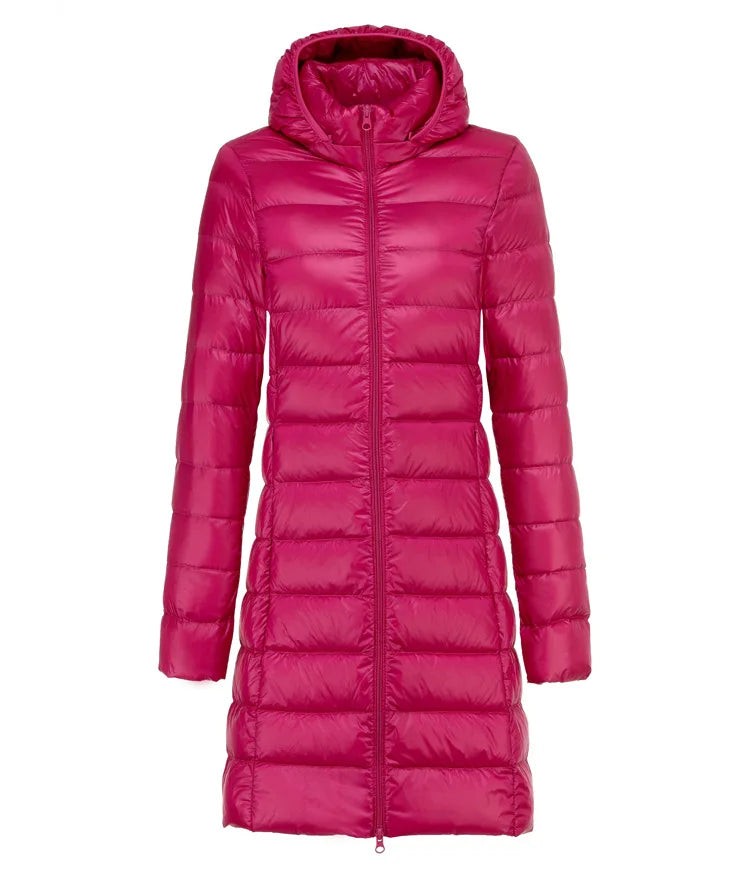 Women's ultralight long jacket - product photo 8