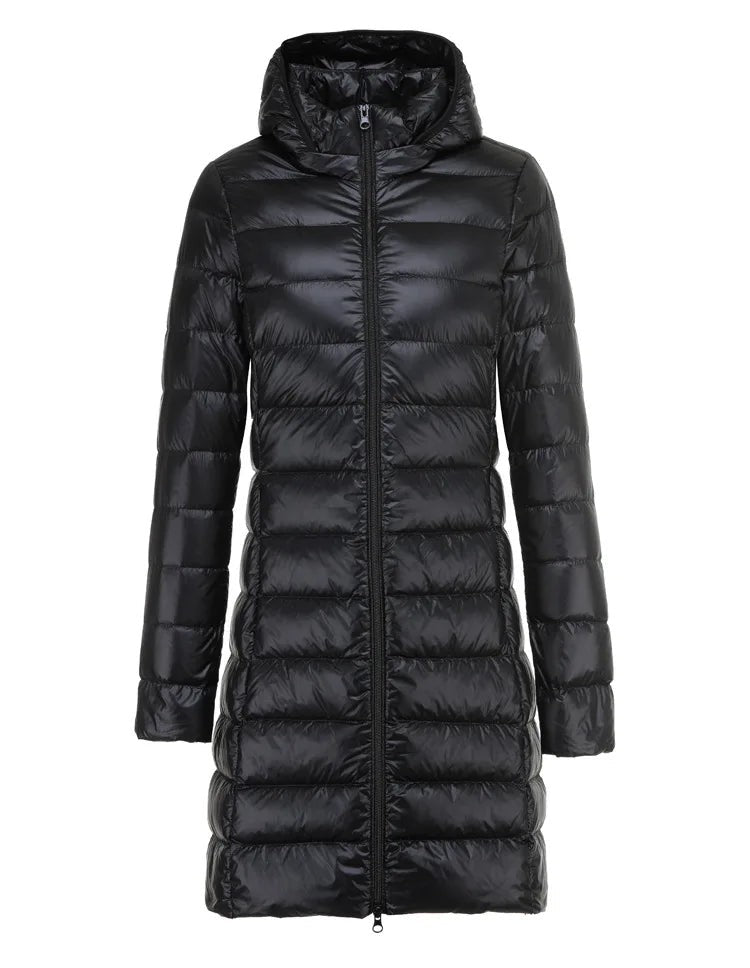 Women's ultralight long jacket - product photo 9