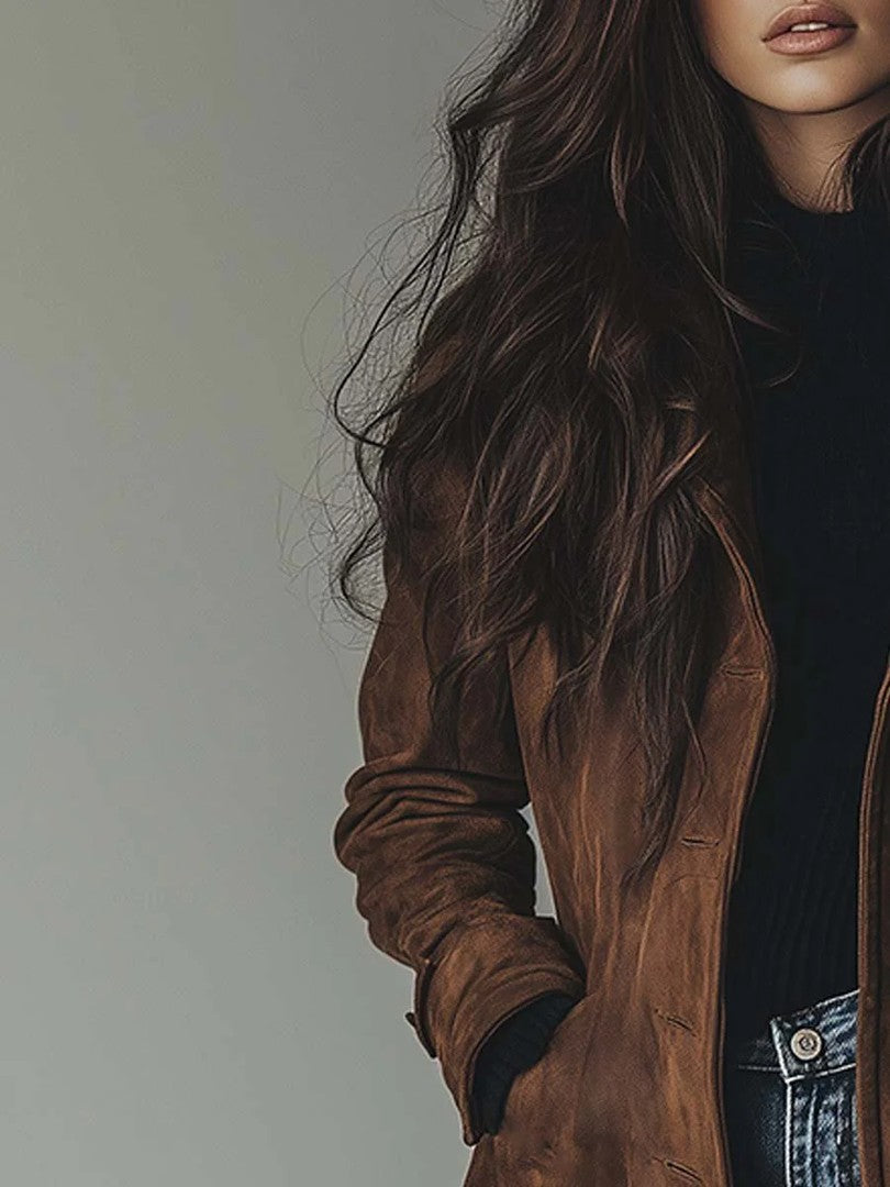 Women's vintage-cut trench coat - product photo 2